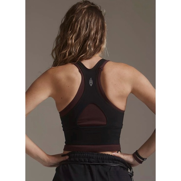 Free People Movement Black Cut Out Every Single Time Sports Bra - Picture 3 of 10